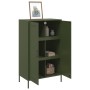 Aparador de acero verde oliva 68x39x113 cm de , Aparadores - Ref: Foro24-842968, Precio: 171,87 €, Descuento: %