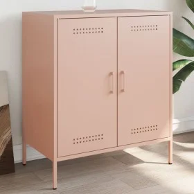 Aparador de acero rosa 68x39x79 cm de , Aparadores - Ref: Foro24-842977, Precio: 107,27 €, Descuento: %