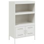 Aparador de acero blanco 68x39x113 cm de , Aparadores - Ref: Foro24-842975, Precio: 127,81 €, Descuento: %