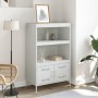 Aparador de acero blanco 68x39x113 cm de , Aparadores - Ref: Foro24-842975, Precio: 127,81 €, Descuento: %