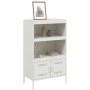 Aparador de acero blanco 68x39x113 cm de , Aparadores - Ref: Foro24-842975, Precio: 127,81 €, Descuento: %