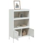 Aparador de acero blanco 68x39x113 cm de , Aparadores - Ref: Foro24-842975, Precio: 127,81 €, Descuento: %