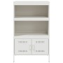 Aparador de acero blanco 68x39x113 cm de , Aparadores - Ref: Foro24-842975, Precio: 127,81 €, Descuento: %