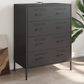 Aparador de acero negro 68x39x89 cm de , Aparadores - Ref: Foro24-842982, Precio: 147,56 €, Descuento: %