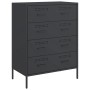 Aparador de acero negro 68x39x89 cm de , Aparadores - Ref: Foro24-842982, Precio: 147,56 €, Descuento: %