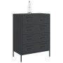 Aparador de acero negro 68x39x89 cm de , Aparadores - Ref: Foro24-842982, Precio: 147,56 €, Descuento: %
