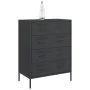 Aparador de acero negro 68x39x89 cm de , Aparadores - Ref: Foro24-842982, Precio: 145,85 €, Descuento: %