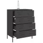 Aparador de acero negro 68x39x89 cm de , Aparadores - Ref: Foro24-842982, Precio: 145,85 €, Descuento: %