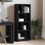 Estantería de madera de ingeniería negra 57x28,5x141 cm de , Librerías y estanterías - Ref: Foro24-847997, Precio: 72,65 €, D...