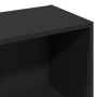 Estantería de madera de ingeniería negra 57x28,5x141 cm de , Librerías y estanterías - Ref: Foro24-847997, Precio: 72,65 €, D...