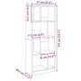 Estantería de madera de ingeniería negra 57x28,5x141 cm de , Librerías y estanterías - Ref: Foro24-847997, Precio: 72,65 €, D...