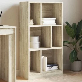 Estantería madera de ingeniería roble Sonoma 57x28,5x107,5 cm de , Librerías y estanterías - Ref: Foro24-848005, Precio: 63,2...