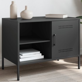 Mueble de TV acero negro 68x39x50,5 cm de , Muebles TV - Ref: Foro24-842994, Precio: 72,21 €, Descuento: %