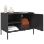 Mueble de TV acero negro 68x39x50,5 cm de , Muebles TV - Ref: Foro24-842994, Precio: 72,21 €, Descuento: %
