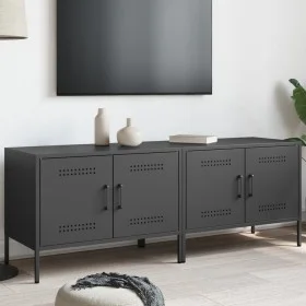 TV furniture 2 pieces black steel 68x39x50.5 cm by , TV Furniture - Ref: Foro24-842935, Price: 131,97 €, Discount: %