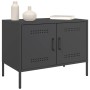 Muebles de TV 2 piezas acero negro 68x39x50,5 cm de , Muebles TV - Ref: Foro24-842935, Precio: 133,48 €, Descuento: %