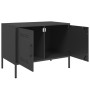 Muebles de TV 2 piezas acero negro 68x39x50,5 cm de , Muebles TV - Ref: Foro24-842935, Precio: 133,48 €, Descuento: %