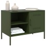 Muebles de TV 2 piezas acero verde oliva 68x39x50,5 cm de , Muebles TV - Ref: Foro24-843003, Precio: 139,95 €, Descuento: %