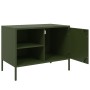 Muebles de TV 2 piezas acero verde oliva 68x39x50,5 cm de , Muebles TV - Ref: Foro24-843003, Precio: 139,95 €, Descuento: %
