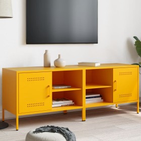 Muebles para TV 2 piezas acero amarillo mostaza 68x39x50,5 cm de , Muebles TV - Ref: Foro24-843001, Precio: 137,40 €, Descuen...