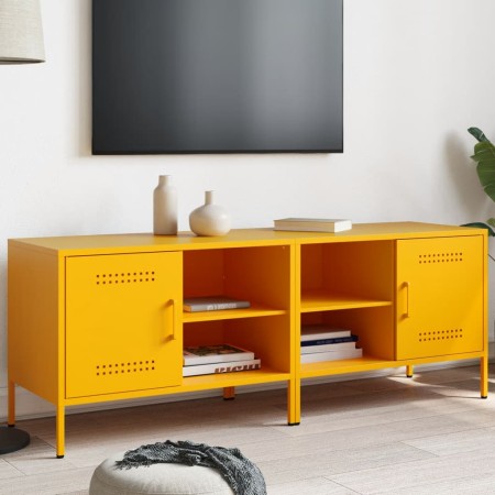 Muebles para TV 2 piezas acero amarillo mostaza 68x39x50,5 cm de , Muebles TV - Ref: Foro24-843001, Precio: 137,40 €, Descuen...