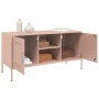 Mueble de TV de acero rosa 100,5x39x50,5 cm de , Muebles TV - Ref: Foro24-842989, Precio: 97,96 €, Descuento: %