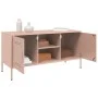 Mueble de TV de acero rosa 100,5x39x50,5 cm de , Muebles TV - Ref: Foro24-842989, Precio: 96,85 €, Descuento: %