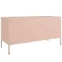 Mueble de TV de acero rosa 100,5x39x50,5 cm de , Muebles TV - Ref: Foro24-842989, Precio: 96,85 €, Descuento: %