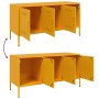 Mueble de TV de acero amarillo mostaza 100,5x39x50,5 cm de , Muebles TV - Ref: Foro24-842949, Precio: 123,00 €, Descuento: %