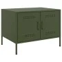Mesa de centro acero laminado en frío verde oliva 68x50x50,5 cm de , Mesas de centro - Ref: Foro24-843034, Precio: 89,42 €, D...