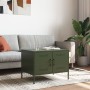 Mesa de centro acero laminado en frío verde oliva 68x50x50,5 cm de , Mesas de centro - Ref: Foro24-843034, Precio: 90,44 €, D...
