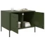 Mesa de centro acero laminado en frío verde oliva 68x50x50,5 cm de , Mesas de centro - Ref: Foro24-843034, Precio: 89,42 €, D...