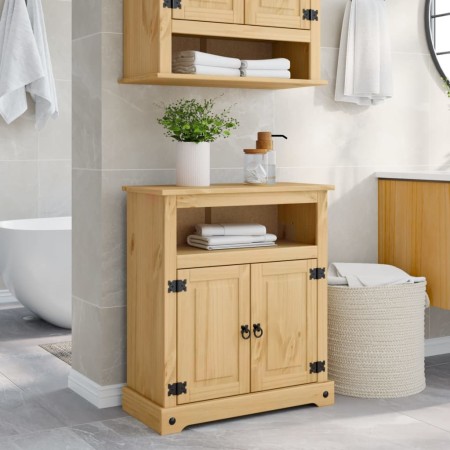Armario de baño Corona madera maciza de pino 70x33x80 cm de , Muebles de baño - Ref: Foro24-4013405, Precio: 111,59 €, Descue...