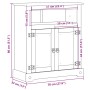 Armario de baño Corona madera maciza de pino 70x33x80 cm de , Muebles de baño - Ref: Foro24-4013405, Precio: 111,59 €, Descue...