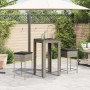 Juego de bar de jardín de 3 piezas con cojines ratán PE gris de , Conjuntos de jardín - Ref: Foro24-3261450, Precio: 201,42 €...