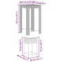 Juego de bar de jardín de 3 piezas con cojines ratán PE gris de , Conjuntos de jardín - Ref: Foro24-3261450, Precio: 201,42 €...