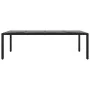 Mesa jardín vidrio templado ratán sintético negro 250x100x75 cm de vidaXL, Mesas de jardín - Ref: Foro24-310592, Precio: 247,...