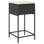 Juego de bar de jardín 7 piezas con cojines ratán PE negro de , Conjuntos de jardín - Ref: Foro24-3261517, Precio: 538,17 €, ...