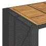Juego de bar de jardín 7 piezas con cojines ratán PE negro de , Conjuntos de jardín - Ref: Foro24-3261517, Precio: 538,17 €, ...