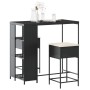 Juego de bar de jardín de 3 piezas con cojines ratán PE negro de , Conjuntos de jardín - Ref: Foro24-3261492, Precio: 221,05 ...