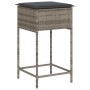 Juego de bar de jardín 9 piezas con cojines ratán PE gris de , Conjuntos de jardín - Ref: Foro24-3261520, Precio: 696,46 €, D...