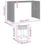 Juego de bar de jardín 9 piezas con cojines ratán PE gris de , Conjuntos de jardín - Ref: Foro24-3261520, Precio: 696,46 €, D...
