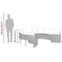 Round garden sofa with beige synthetic rattan cushions by , Outdoor sofas - Ref: Foro24-3318533, Price: 631,80 €, Discount: %