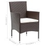 Sillas de comedor para jardín 4 unidades ratán sintético marrón de vidaXL, Sillas de jardín - Ref: Foro24-310565, Precio: 234...