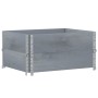 Collares de palets 2 uds madera maciza de pino gris 80x60 cm de , Plataformas de carga y palés - Ref: Foro24-4010270, Precio:...