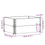 Collares de palets 2 uds madera maciza de pino gris 80x60 cm de , Plataformas de carga y palés - Ref: Foro24-4010270, Precio:...