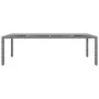 Mesa jardín vidrio templado ratán sintético gris 250x100x75 cm de vidaXL, Mesas de jardín - Ref: Foro24-310593, Precio: 207,3...