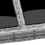 Mesa jardín vidrio templado ratán sintético gris 250x100x75 cm de vidaXL, Mesas de jardín - Ref: Foro24-310593, Precio: 207,3...