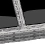 Mesa jardín vidrio templado ratán sintético gris 250x100x75 cm de vidaXL, Mesas de jardín - Ref: Foro24-310593, Precio: 210,2...