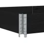 Collar de palet madera maciza de pino negro 150x100 cm de , Plataformas de carga y palés - Ref: Foro24-4010302, Precio: 56,99...